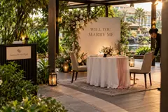 Sunway Resort Hotel marriage proposal design reference with private garden proposal dining and message wall