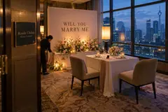 Royale Chulan Kuala Lumpur marriage proposal design reference with private dining proposal portrait alcove
