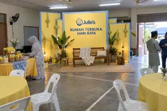 Julie’s raya open house or rumah terbuka design reference with neighbourhood hospitality photo corner