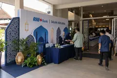RHB Bank hari raya aidiladha gathering design reference with aidiladha community welcome counter